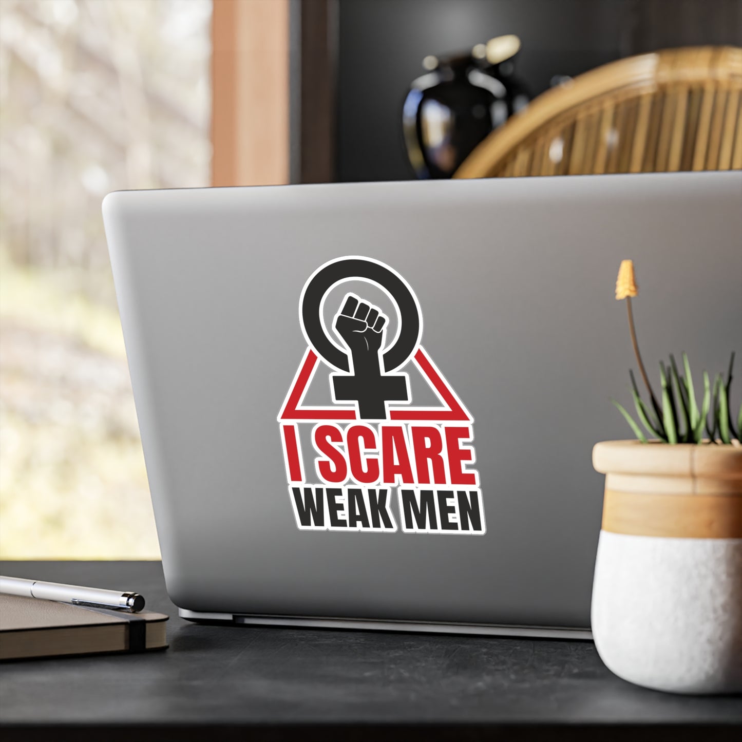 I Scare Weak Men Kiss-Cut Vinyl Decals