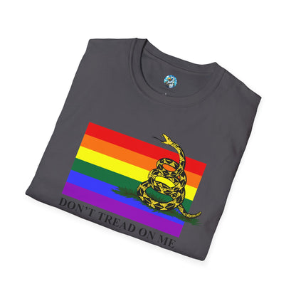 Pride Flag - Don't Tread On Me - T-Shirt