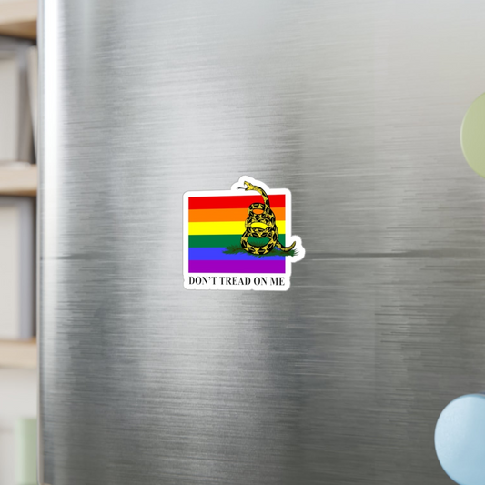 Pride Flag - Don't Tread On Me - Kiss-Cut Vinyl Decals