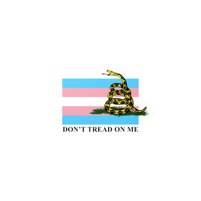 Trans Pride Flag - Don't Tread On Me - Kiss-Cut Vinyl Decals