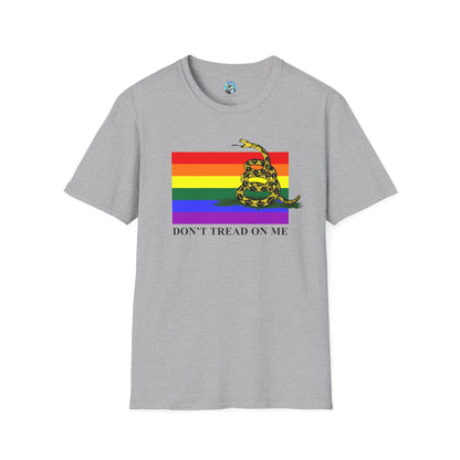 Pride Flag - Don't Tread On Me - T-Shirt