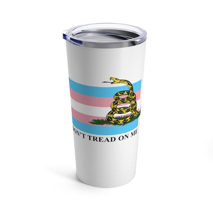 Trans Pride Flag - Don't Tread On Me - Tumbler 20oz