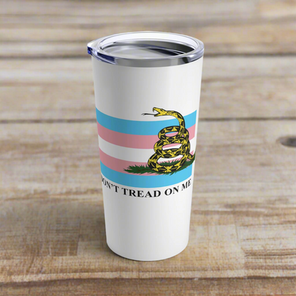 Trans Pride Flag - Don't Tread On Me - Tumbler 20oz