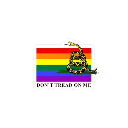 Pride Flag - Don't Tread On Me - Kiss-Cut Vinyl Decals