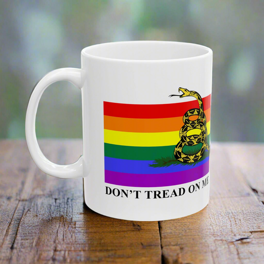 Pride Flag - Don't Tread On Me - Mug (11oz, 15oz)