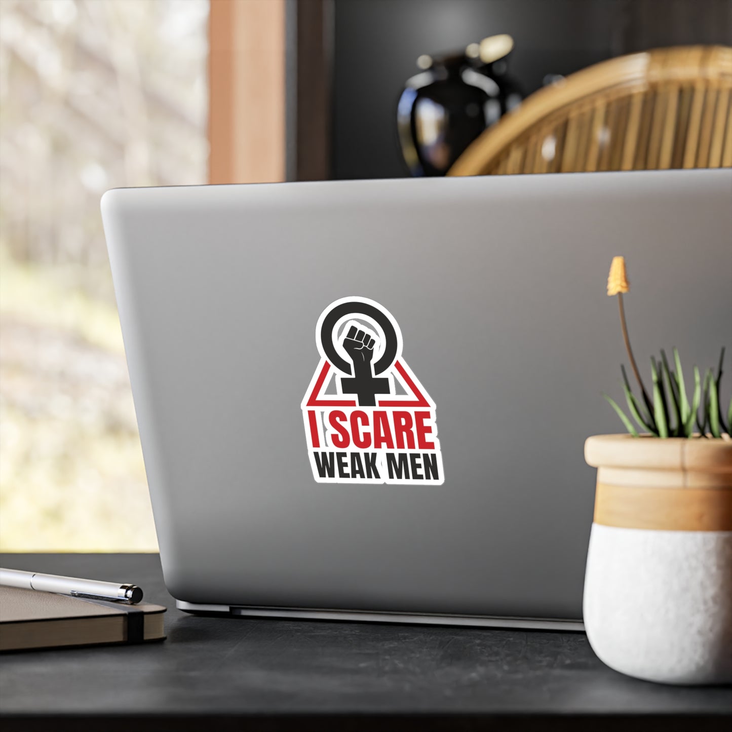 I Scare Weak Men Kiss-Cut Vinyl Decals
