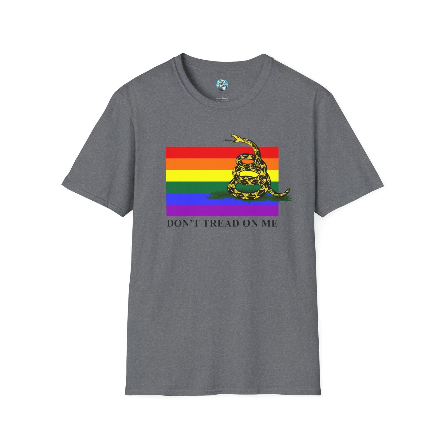 Pride Flag - Don't Tread On Me - T-Shirt