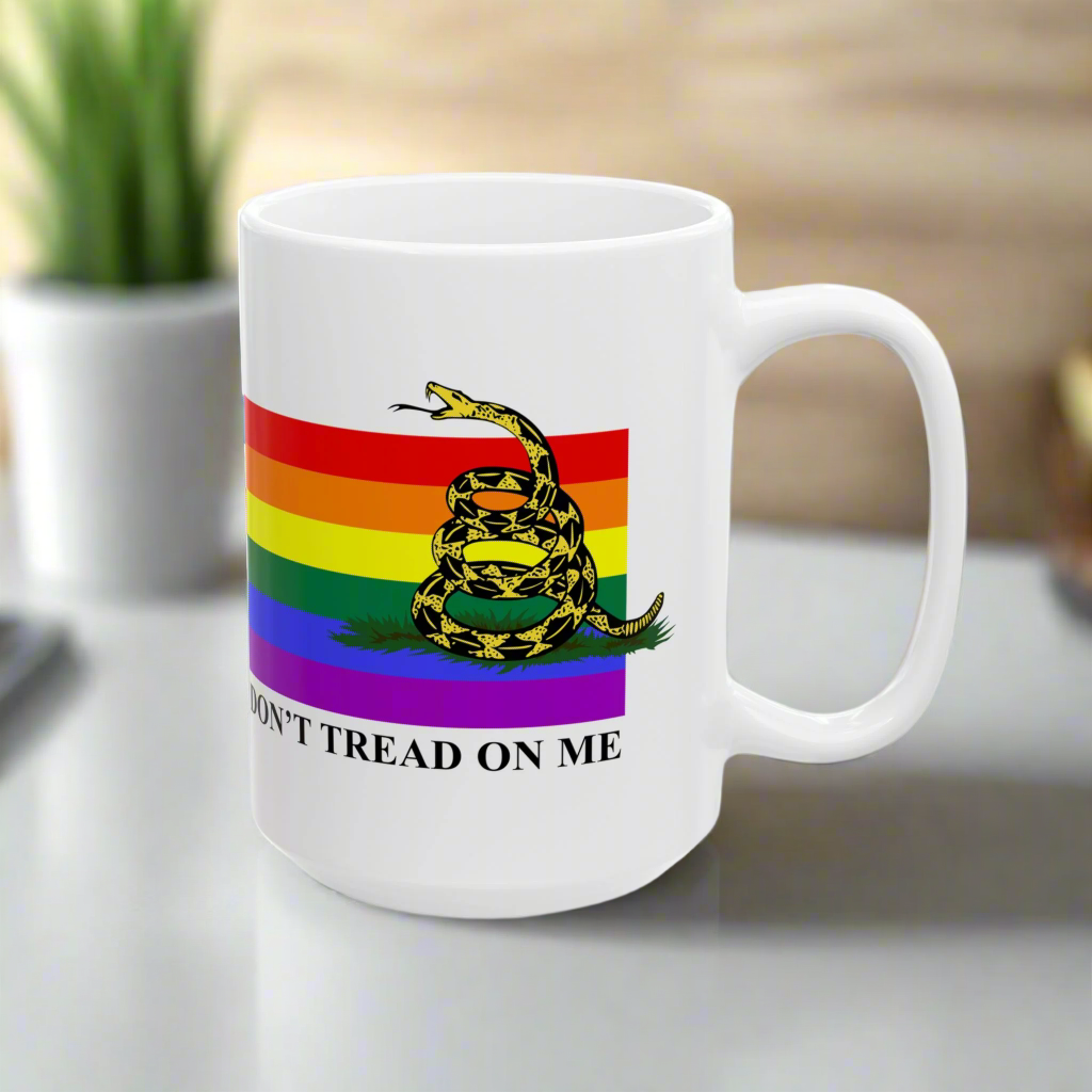 Pride Flag - Don't Tread On Me - Mug (11oz, 15oz)