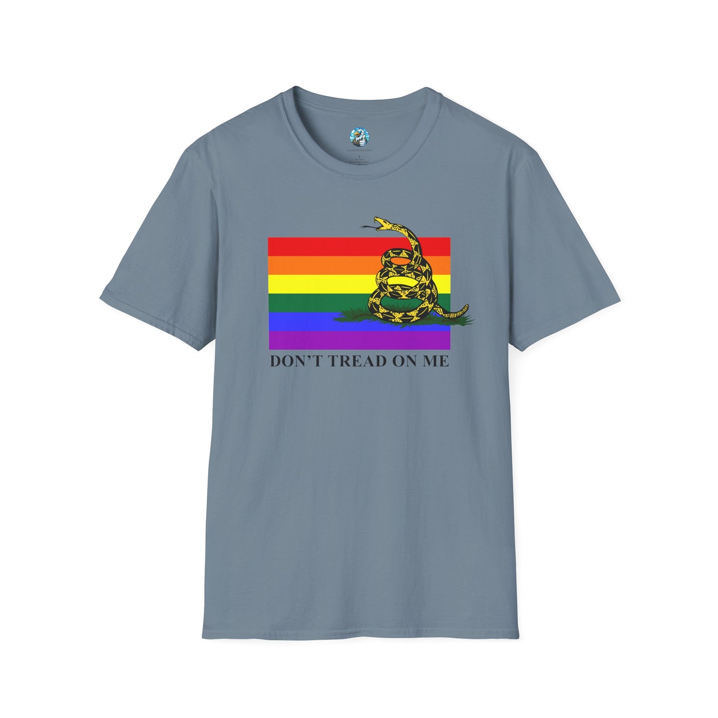 Pride Flag - Don't Tread On Me - T-Shirt