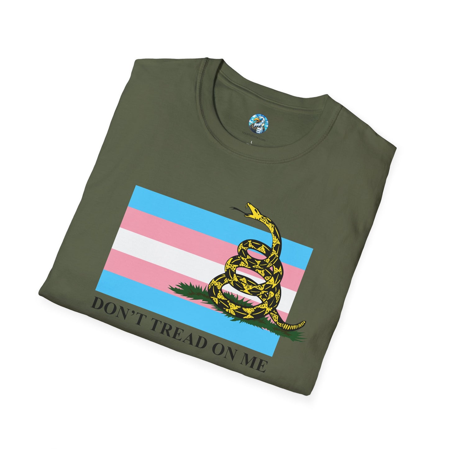 Trans Pride Flag - Don't Tread On Me - T-Shirt