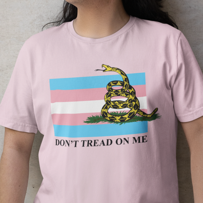 Trans Pride Flag - Don't Tread On Me - T-Shirt