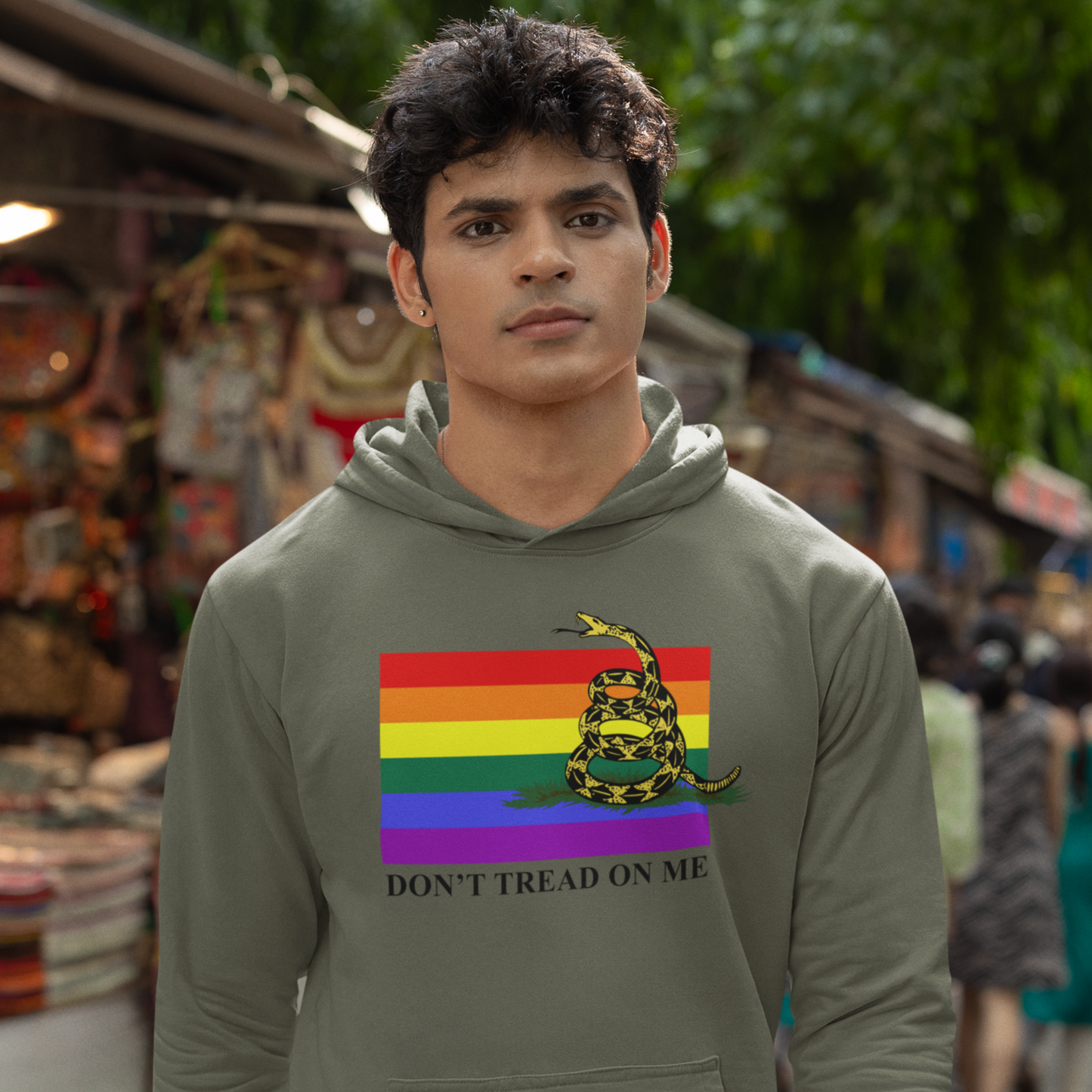 Pride Flag - Don't Tread On Me - Hoodie