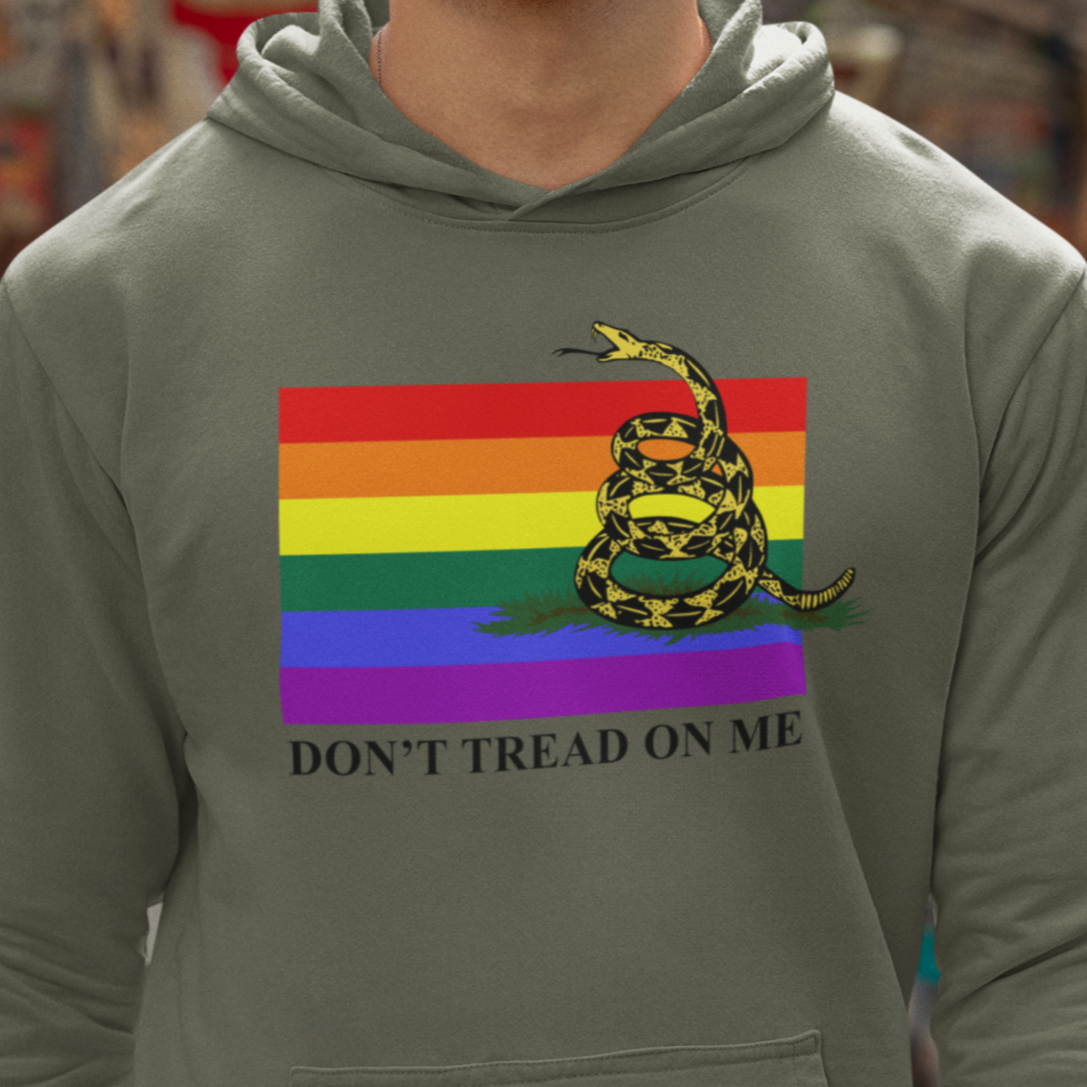 Pride Flag - Don't Tread On Me - Hoodie