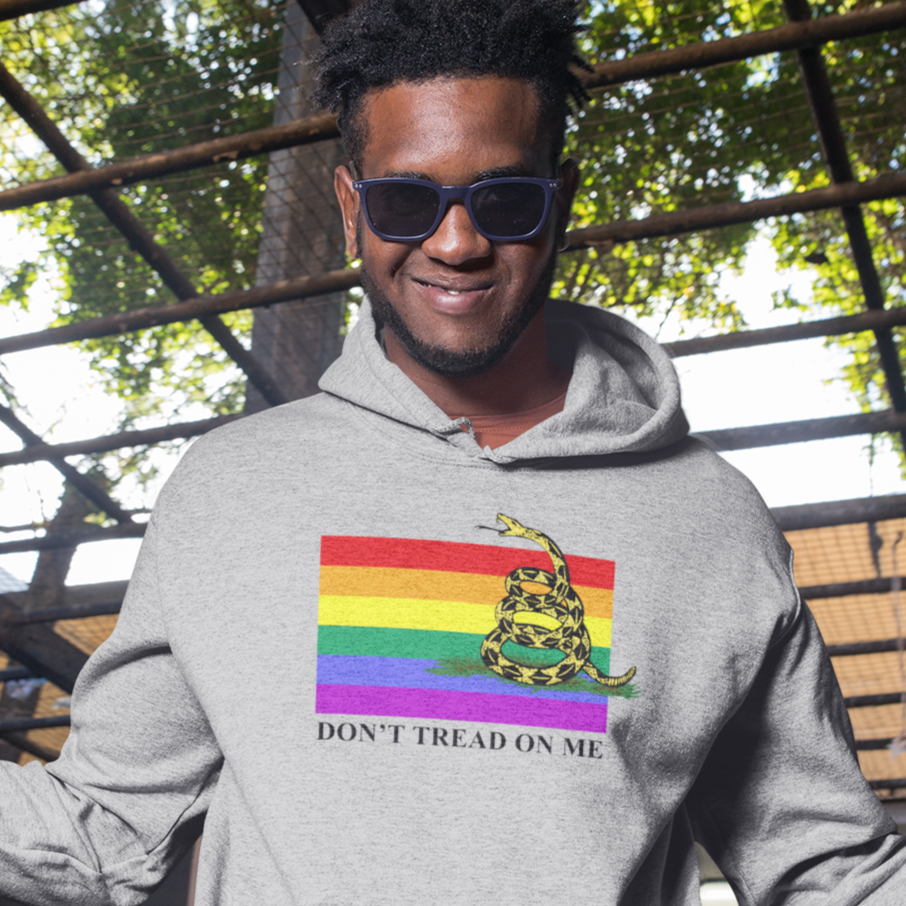 Pride Flag - Don't Tread On Me - Hoodie