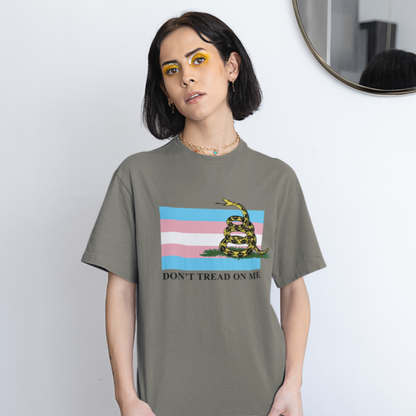 Trans Pride Flag - Don't Tread On Me - T-Shirt